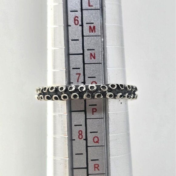Sterling Silver 925 Octopus Tentacle Adjustable Ring Size 7 Nautical Kraken Used - Picture 4 of 8